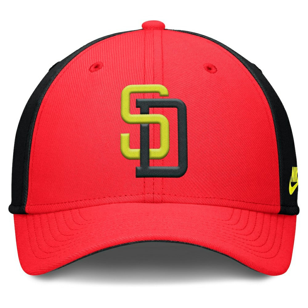 San Diego Padres Nike Neon 90s Rise SwooshFlex Hat - MLB
