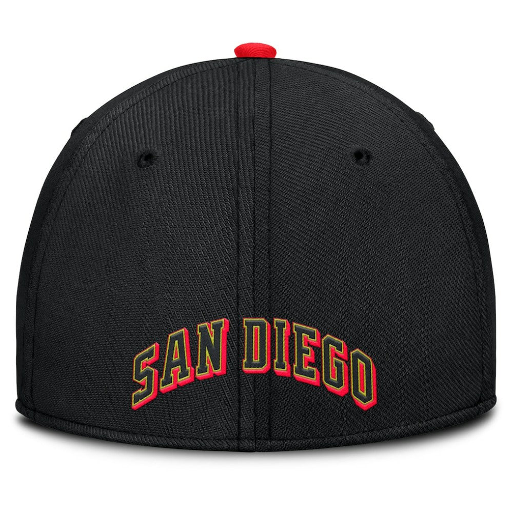 San Diego Padres Nike Neon 90s Rise SwooshFlex Hat - MLB