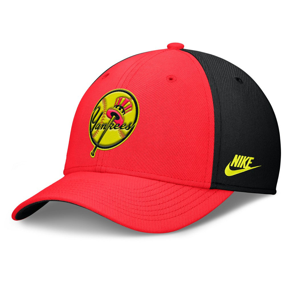 New York Yankees Nike Neon 90s Rise SwooshFlex Hat - MLB