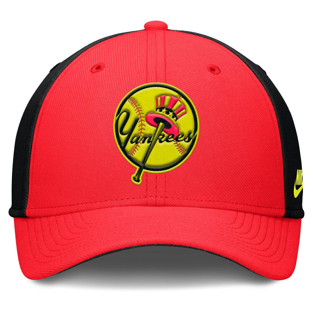 New York Yankees Nike Neon 90s Rise SwooshFlex Hat - MLB