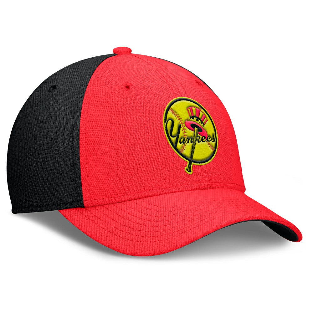 New York Yankees Nike Neon 90s Rise SwooshFlex Hat - MLB