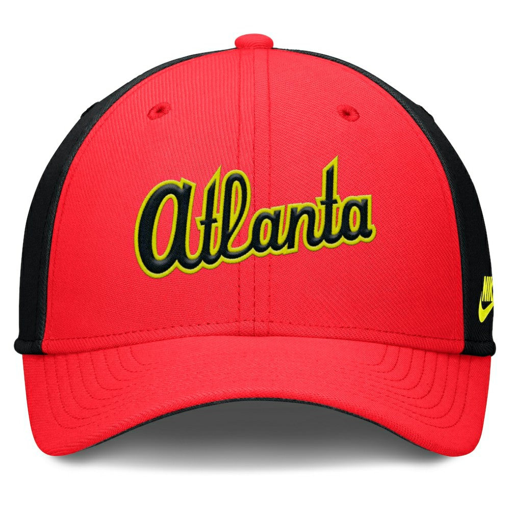 Atlanta Braves Nike Neon 90s Rise SwooshFlex Hat - MLB