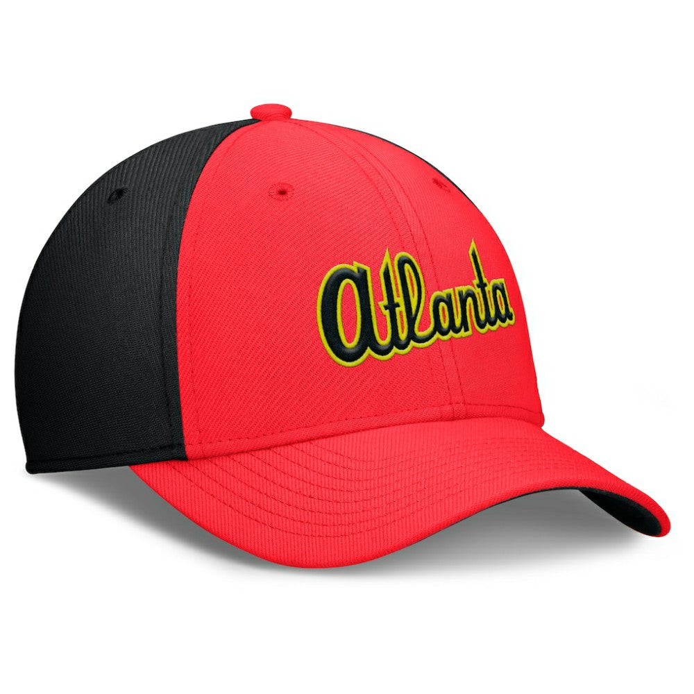 Atlanta Braves Nike Neon 90s Rise SwooshFlex Hat - MLB
