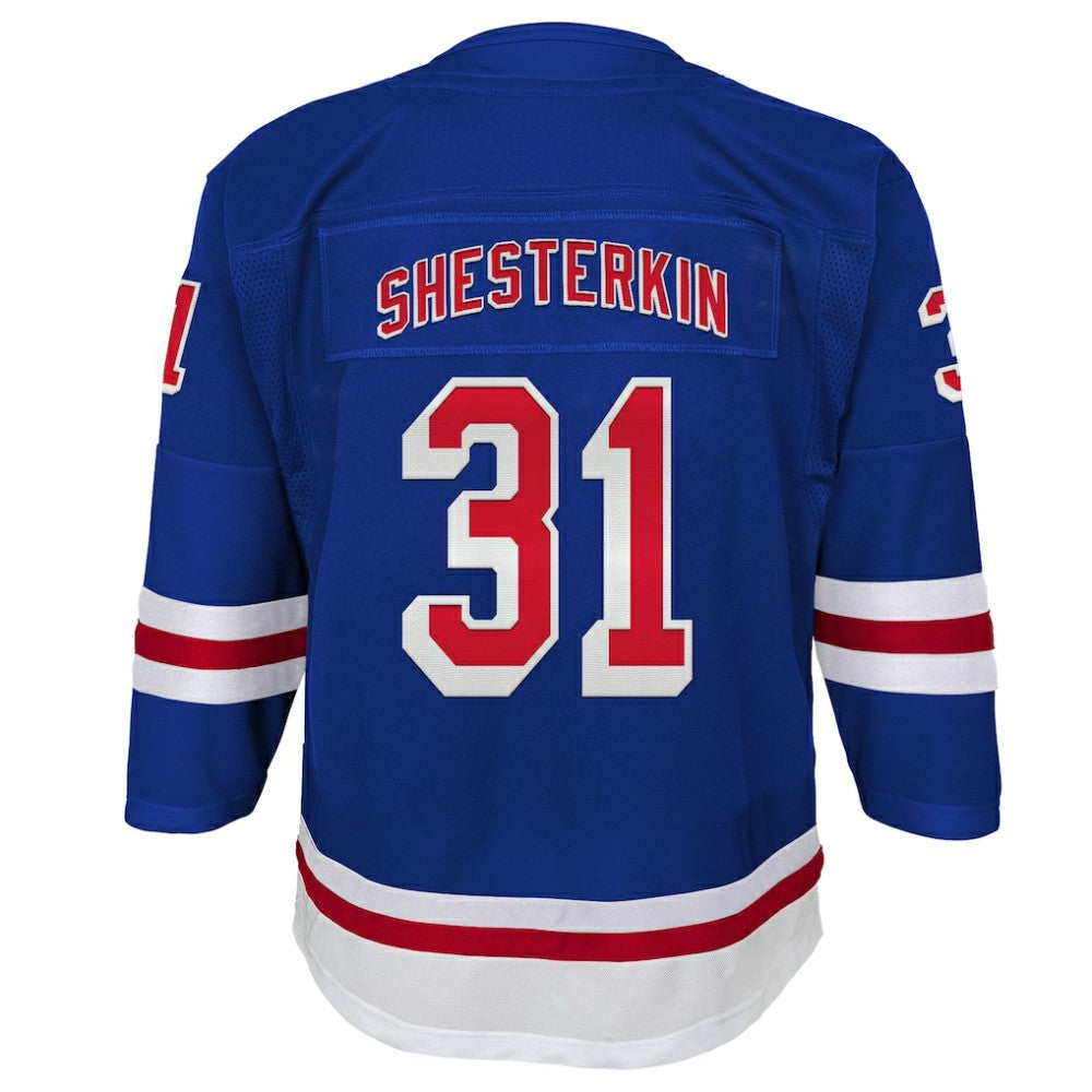 Igor Shesterkin New York Rangers Youth Home Premier Player Jersey - Blue - NHL
