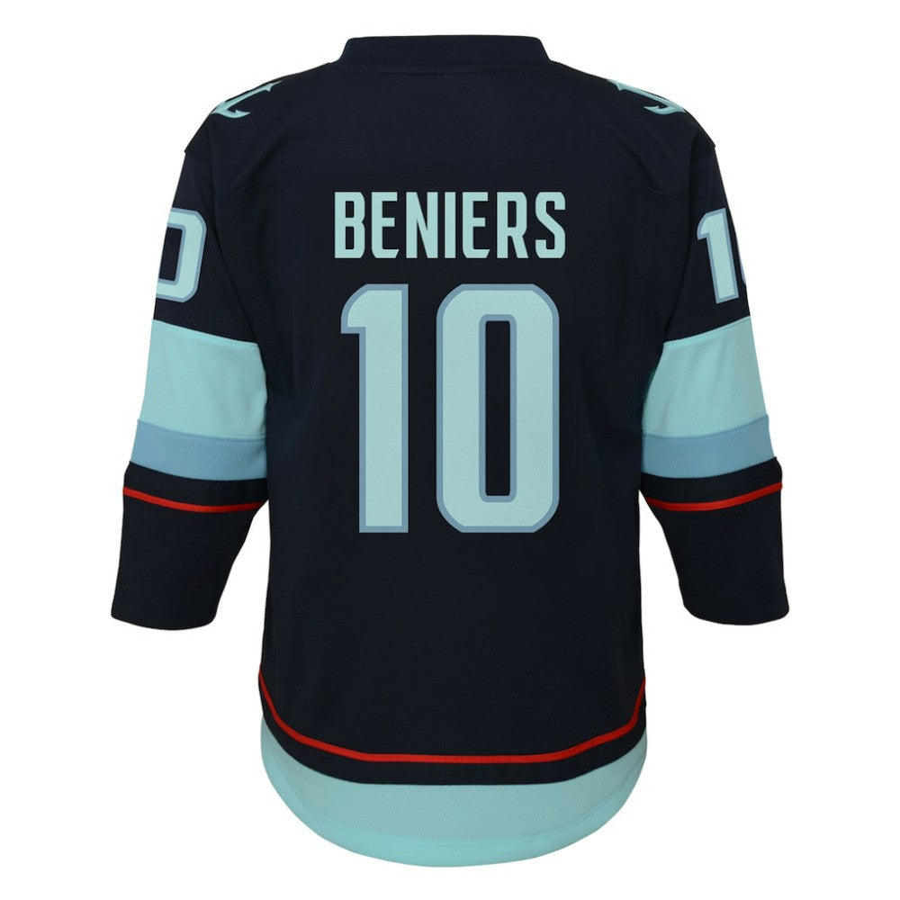 Matty Beniers Seattle Kraken Youth Alternate Replica Player Jersey - Navy - NHL