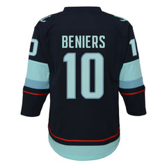 Matty Beniers Seattle Kraken Youth Alternate Replica Player Jersey - Navy - NHL