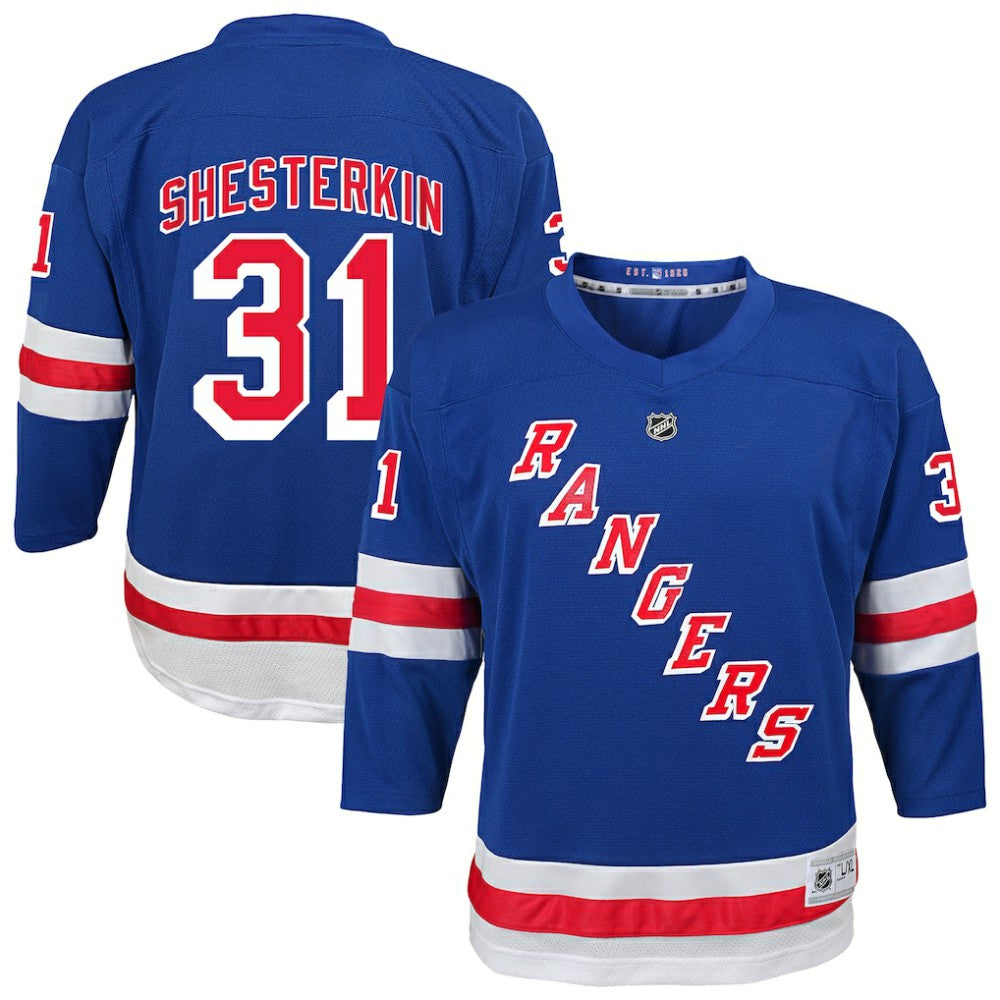 Igor Shesterkin New York Rangers Youth Home Replica Player Jersey - Blue - NHL