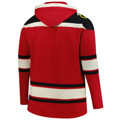 Chicago Blackhawks '47 Big & Tall Superior Lacer Fleece Pullover Hoodie - Red - NHL