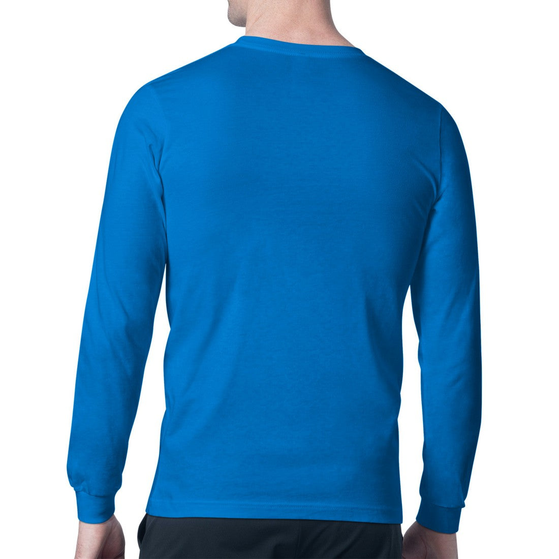 Detroit Lions Starter Four Team Name Retro Logo Long Sleeve T-Shirt Blue | NFL