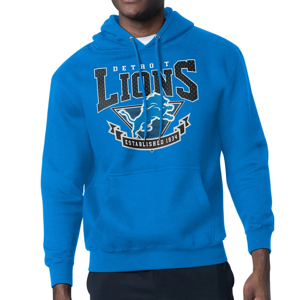 Detroit Lions Starter ‘80s Inspired Pullover Hoodie Blue | NFL