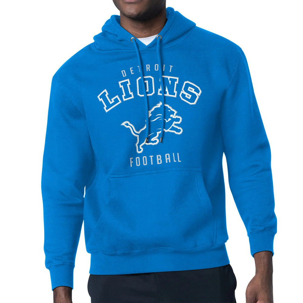 Detroit Lions Starter City Team Logo Pullover Hoodie Blue | NFL