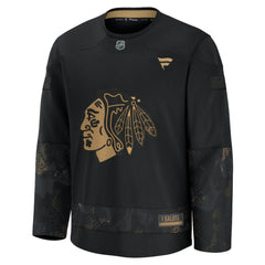 Chicago Blackhawks Fanatics 2024 Military Appreciation Practice Jersey - Black - NHL