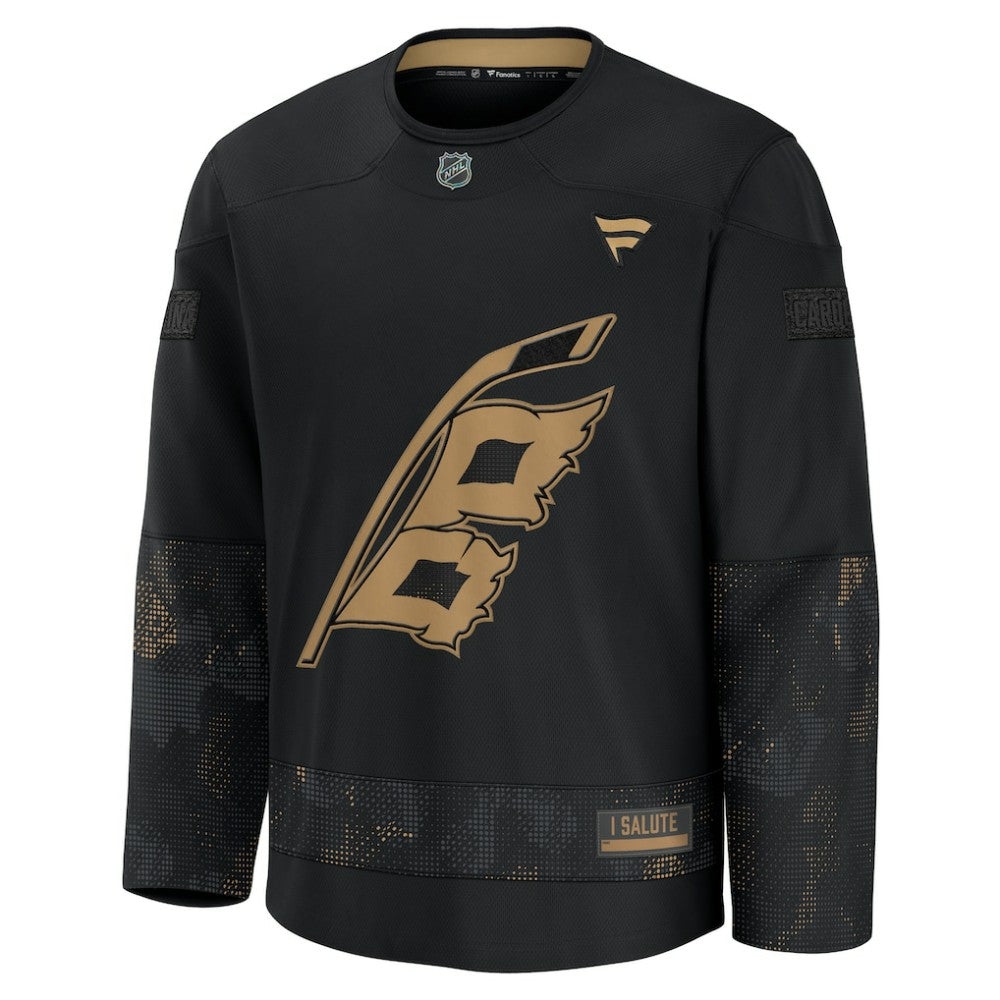 Carolina Hurricanes Fanatics 2024 Military Appreciation Practice Jersey - Black - NHL