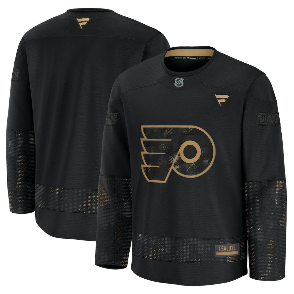 Philadelphia Flyers Fanatics 2024 Military Appreciation Practice Jersey - Black - NHL