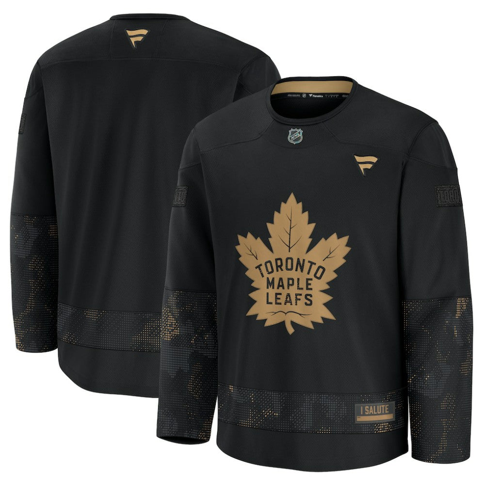Toronto Maple Leafs Fanatics 2024 Military Appreciation Practice Jersey - Black - NHL