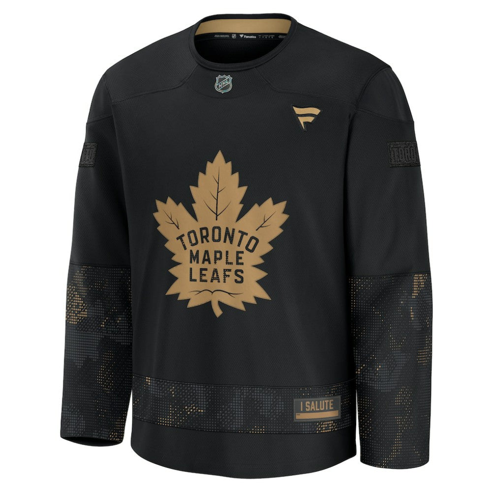 Toronto Maple Leafs Fanatics 2024 Military Appreciation Practice Jersey - Black - NHL