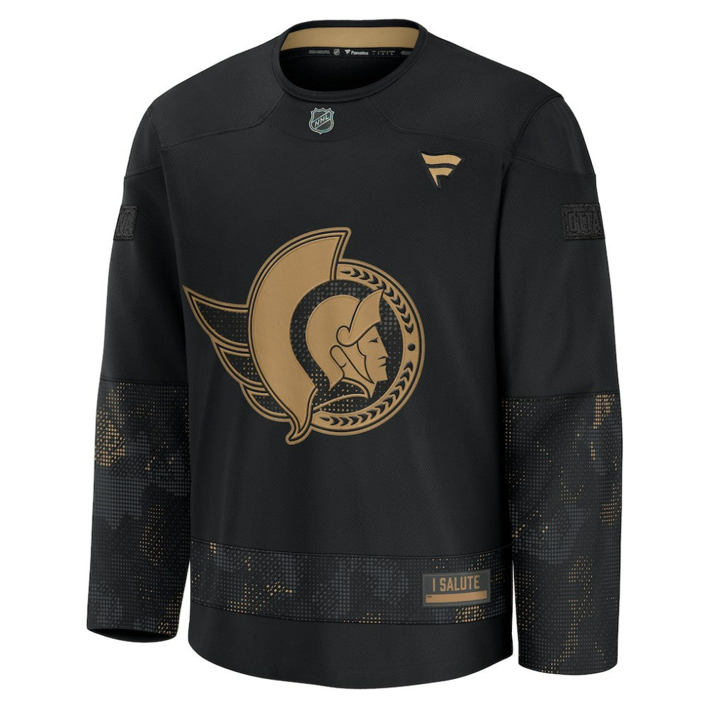 Ottawa Senators Fanatics 2024 Military Appreciation Practice Jersey - Black - NHL