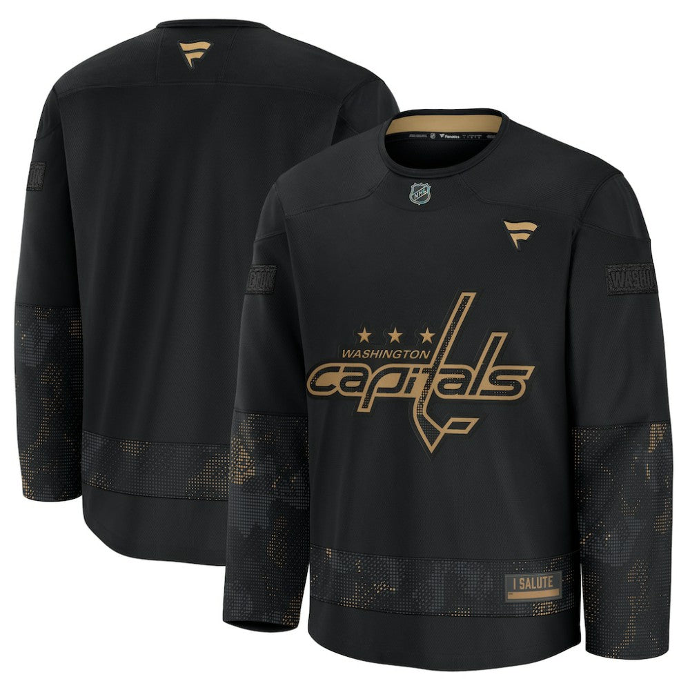 Washington Capitals Fanatics 2024 Military Appreciation Practice Jersey - Black - NHL