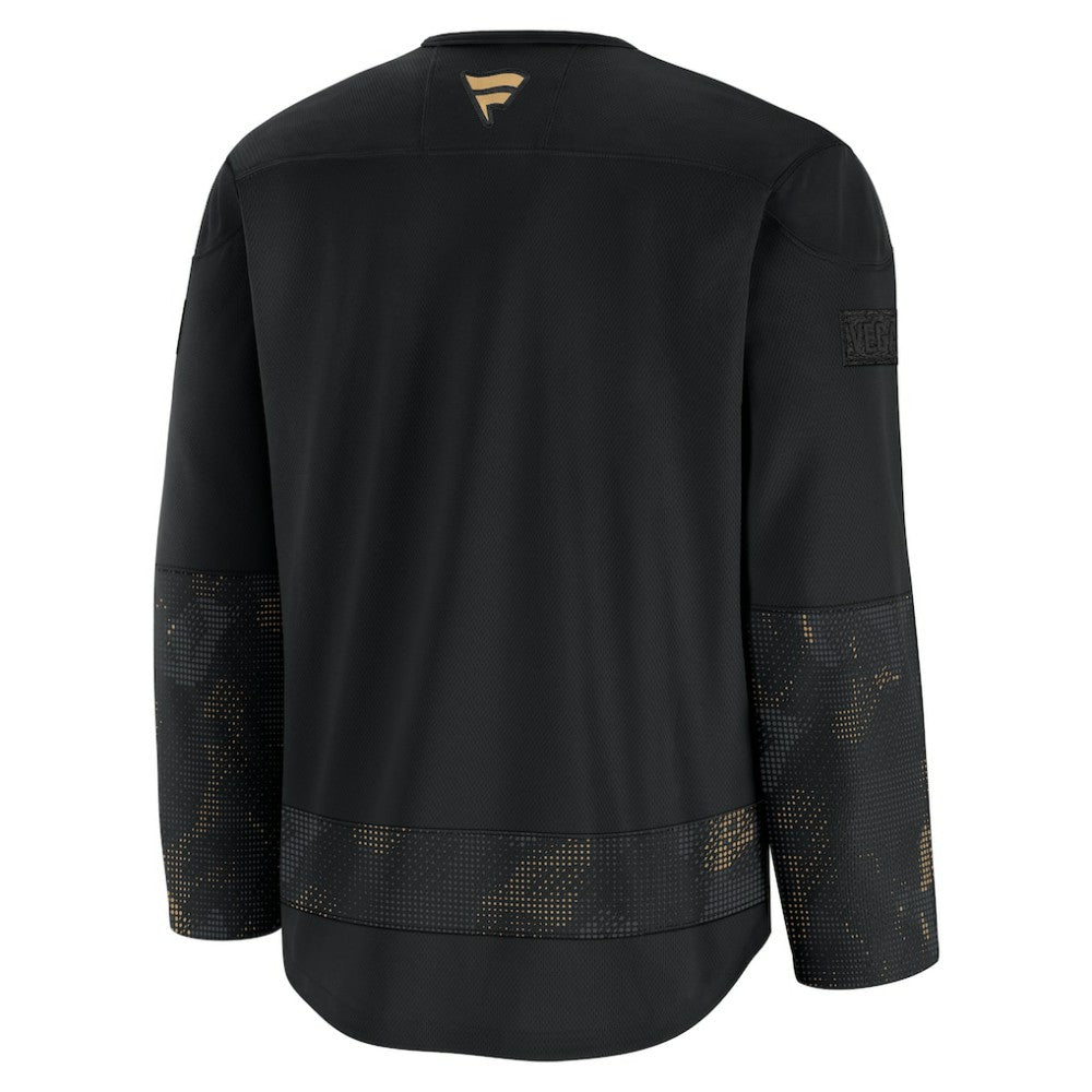 Vegas Golden Knights Fanatics 2024 Military Appreciation Practice Jersey - Black - NHL