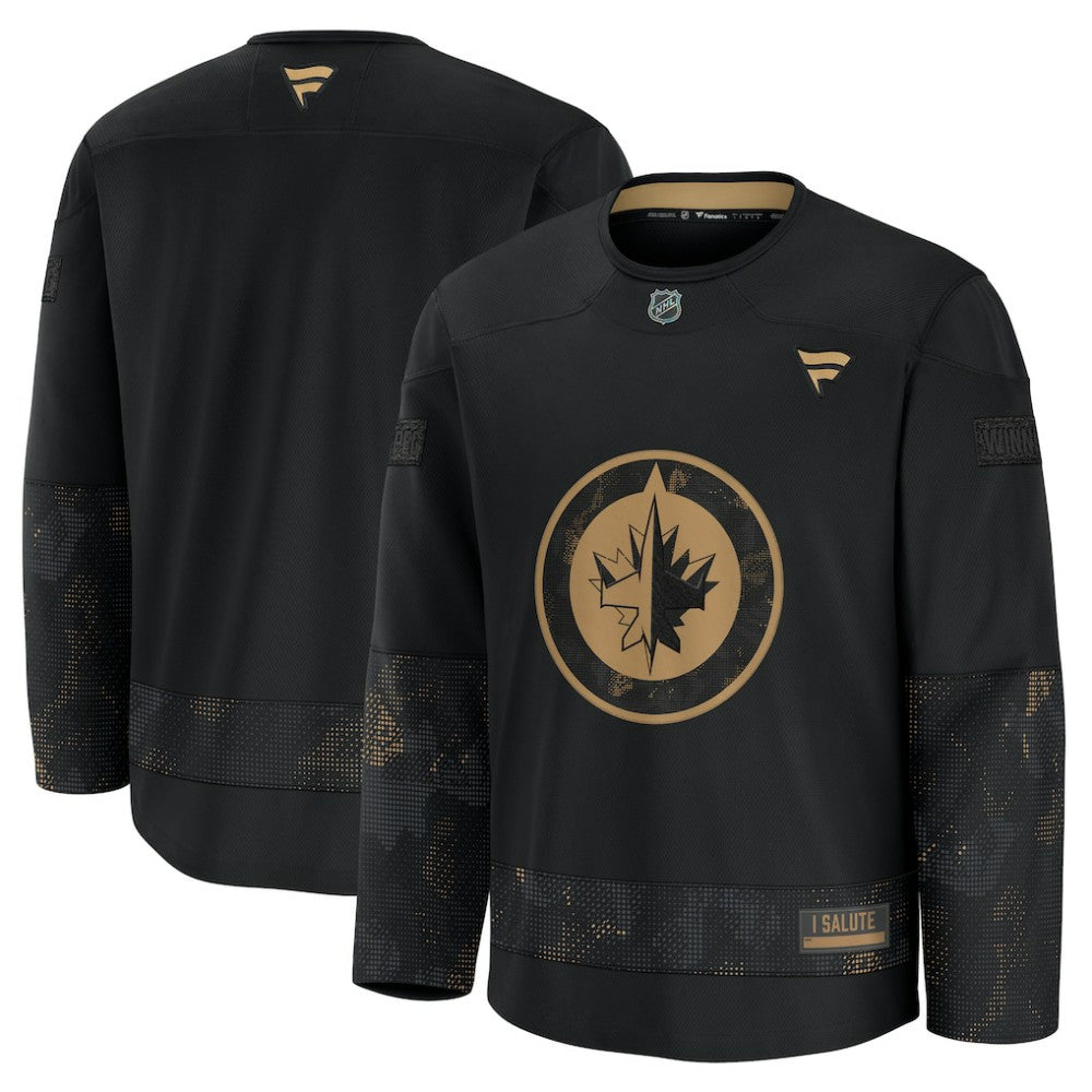 Winnipeg Jets Fanatics 2024 Military Appreciation Practice Jersey - Black - NHL