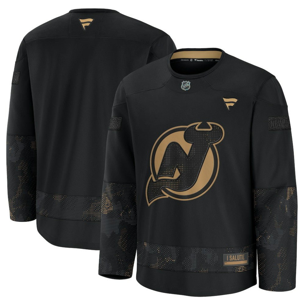 New Jersey Devils Fanatics 2024 Military Appreciation Practice Jersey - Black - NHL