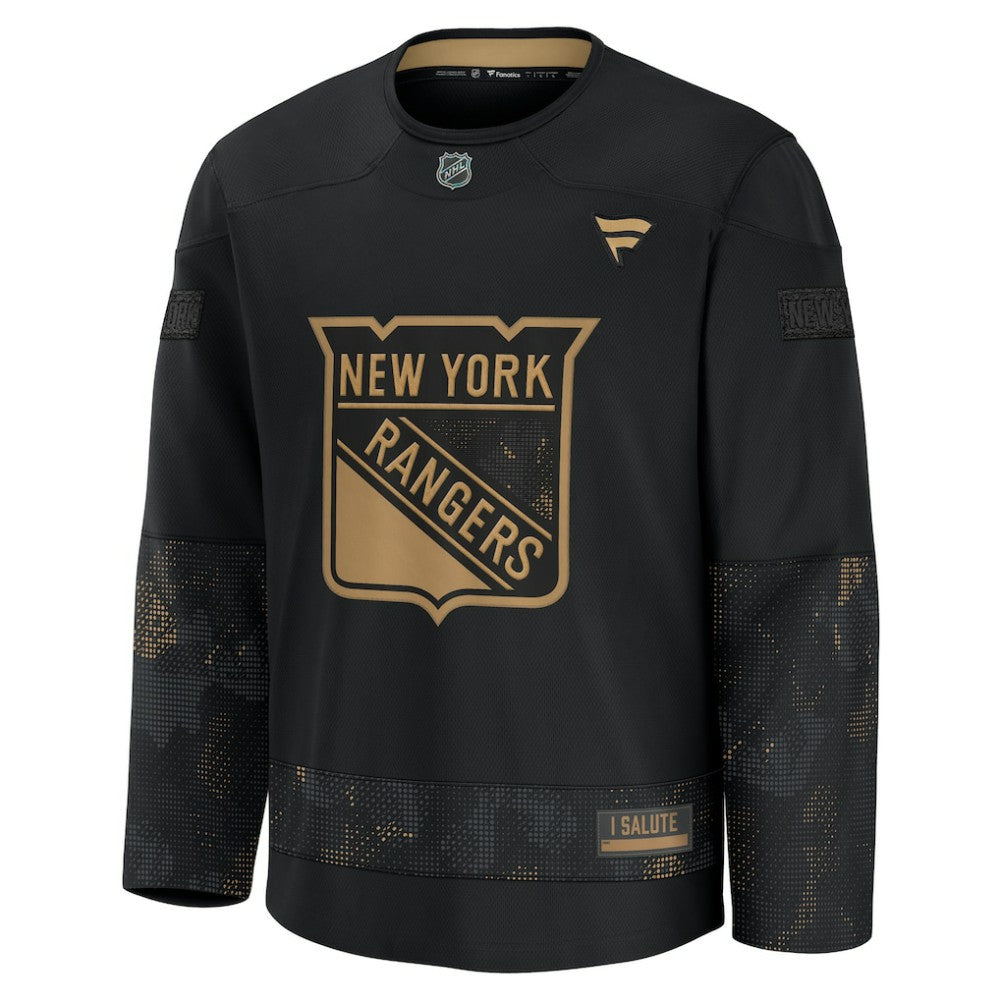 New York Rangers Fanatics 2024 Military Appreciation Practice Jersey - Black - NHL