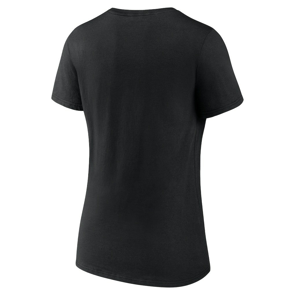 Jayden Daniels Washington Commanders Women's Play Motion T-Shirt Black | NFL