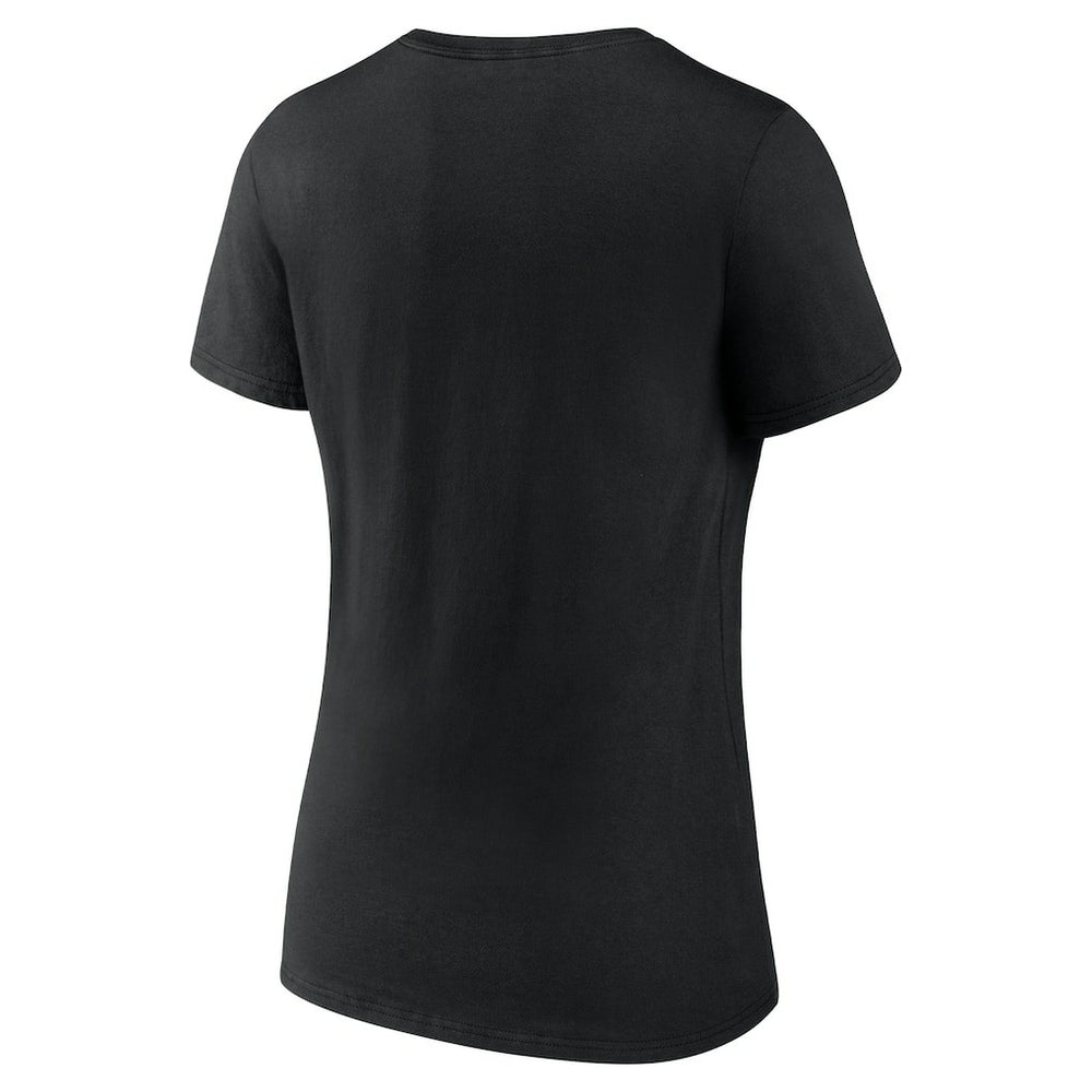 Jayden Daniels Washington Commanders Women's Play Motion T-Shirt Black | NFL