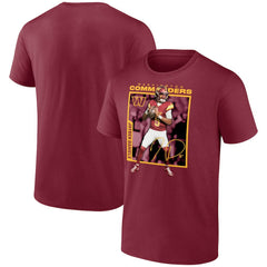 Jayden Daniels Washington Commanders Player Frame T-Shirt Burgundy | NFL