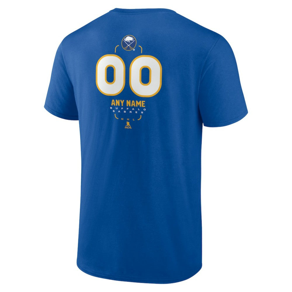 Buffalo Sabres Personalized Name & Number Midfielder T-Shirt - Royal - NHL