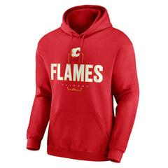 Calgary Flames Personalized Name & Number Midfielder Pullover Hoodie - Red - NHL
