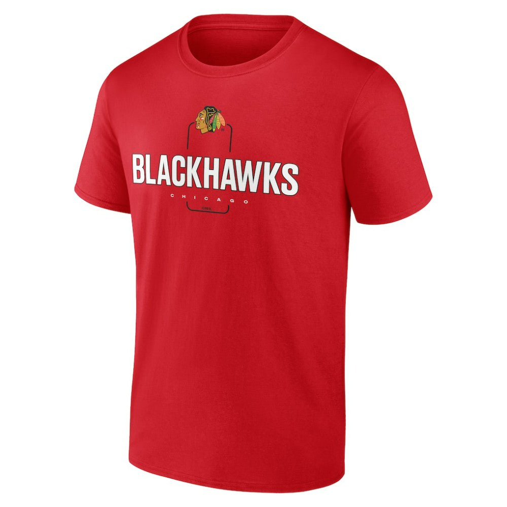 Chicago Blackhawks Personalized Name & Number Midfielder T-Shirt - Red - NHL