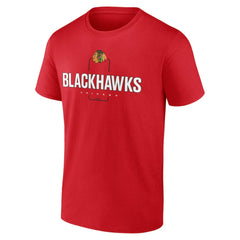 Chicago Blackhawks Personalized Name & Number Midfielder T-Shirt - Red - NHL