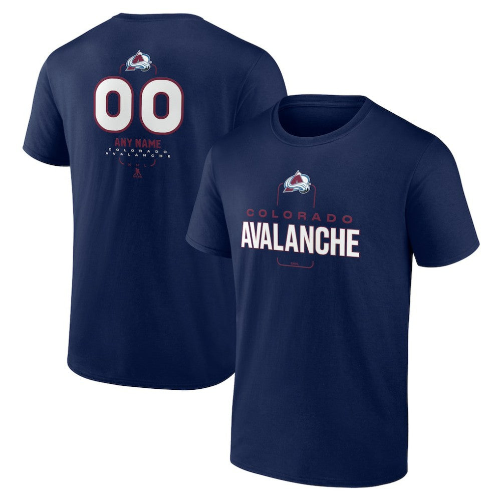 Colorado Avalanche Personalized Name & Number Midfielder T-Shirt - Navy - NHL