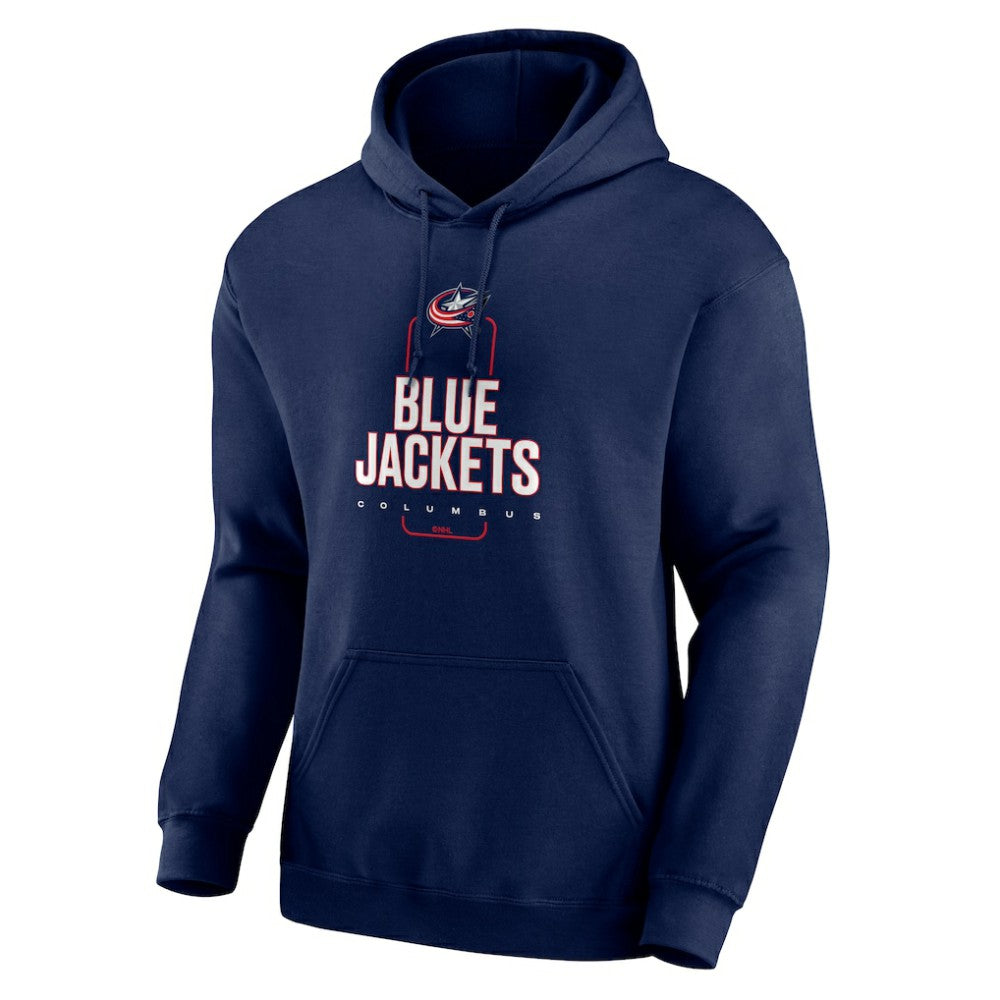 Columbus Blue Jackets Personalized Name & Number Midfielder Pullover Hoodie - Navy - NHL