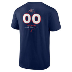 Columbus Blue Jackets Personalized Name & Number Midfielder T-Shirt - Navy - NHL