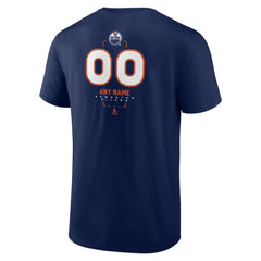 Edmonton Oilers Personalized Name & Number Midfielder T-Shirt - Navy - NHL