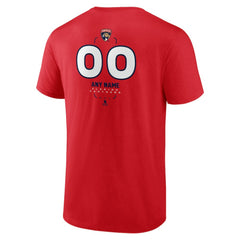 Florida Panthers Personalized Name & Number Midfielder T-Shirt - Red - NHL