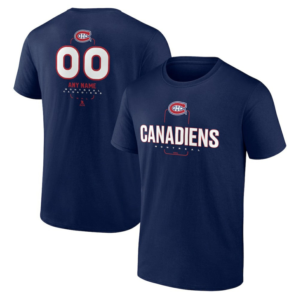 Montreal Canadiens Personalized Name & Number Midfielder T-Shirt - Navy - NHL
