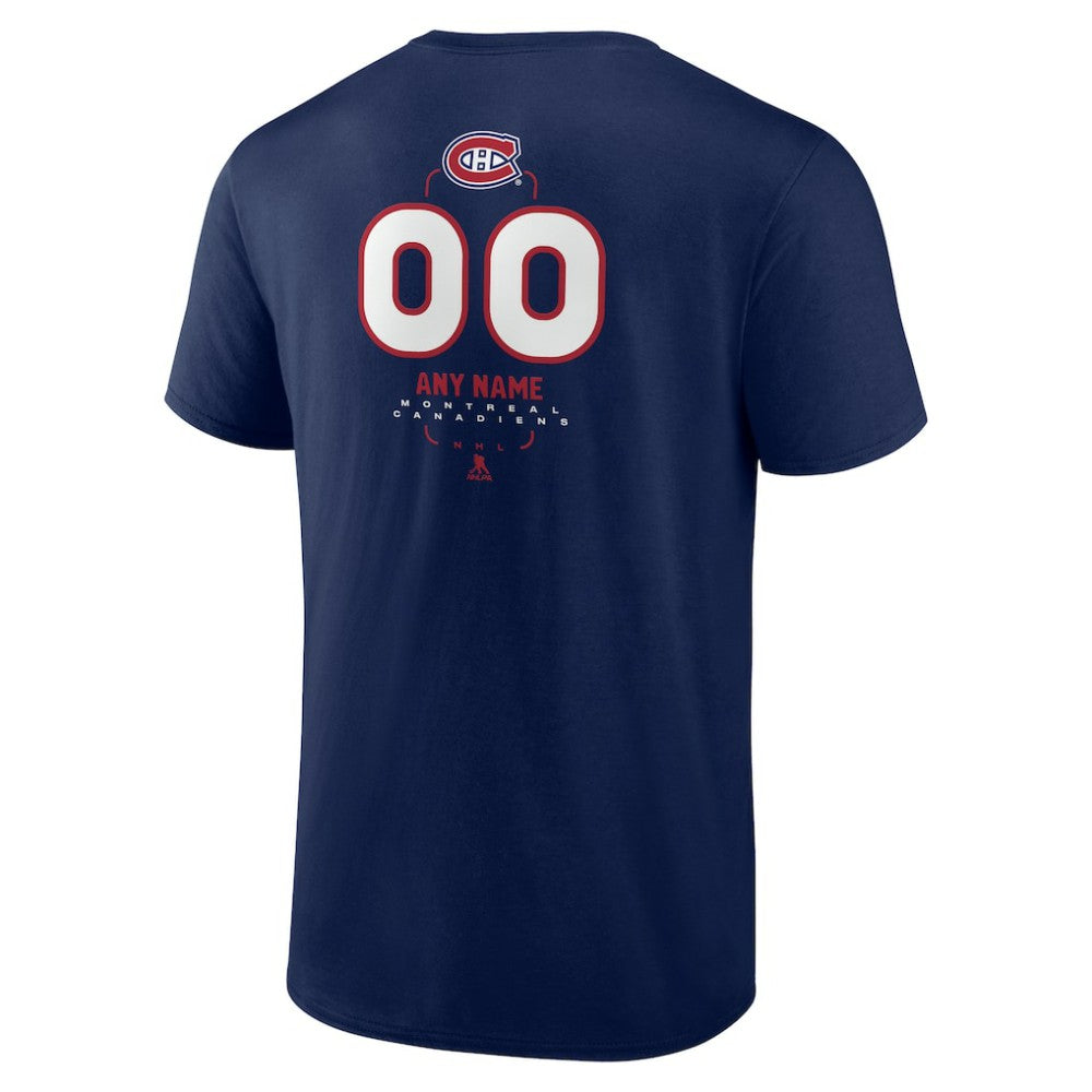 Montreal Canadiens Personalized Name & Number Midfielder T-Shirt - Navy - NHL