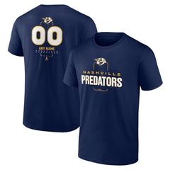 Nashville Predators Personalized Name & Number Midfielder T-Shirt - Navy - NHL
