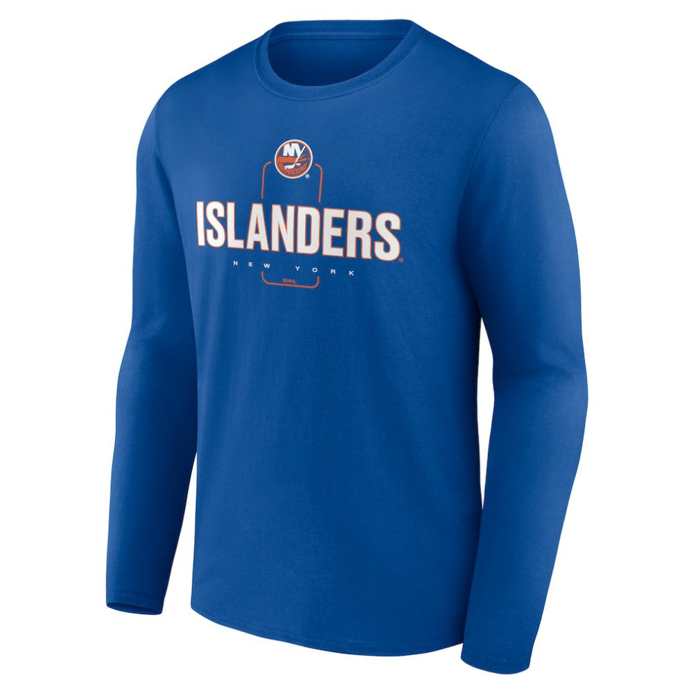 New York Islanders Personalized Name & Number Midfielder Long Sleeve T-Shirt - Royal - NHL