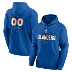 New York Islanders Personalized Name & Number Midfielder Pullover Hoodie - Royal - NHL