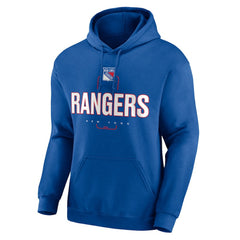 New York Rangers Personalized Name & Number Midfielder Pullover Hoodie - Blue - NHL