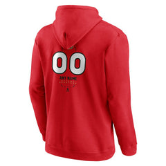 Ottawa Senators Personalized Name & Number Midfielder Pullover Hoodie - Red - NHL