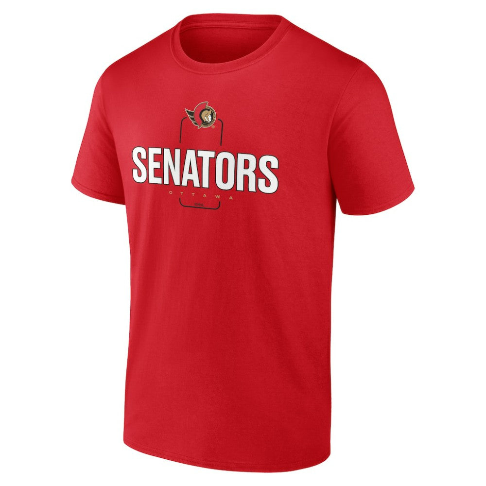 Ottawa Senators Personalized Name & Number Midfielder T-Shirt - Red - NHL