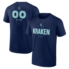 Seattle Kraken Personalized Name & Number Midfielder T-Shirt - Deep Sea Blue - NHL