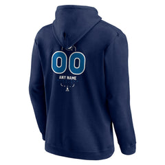 Winnipeg Jets Personalized Name & Number Midfielder Pullover Hoodie - Navy - NHL