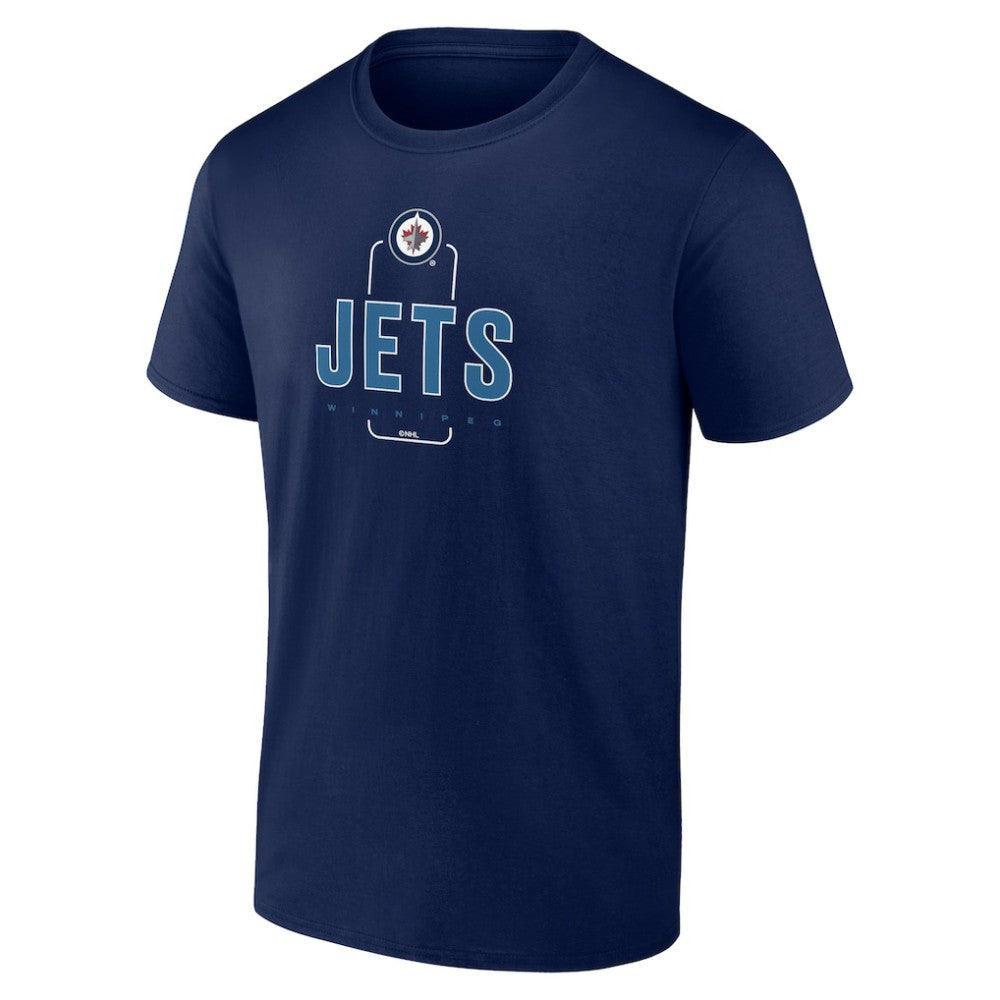 Winnipeg Jets Personalized Name & Number Midfielder T-Shirt - Navy - NHL