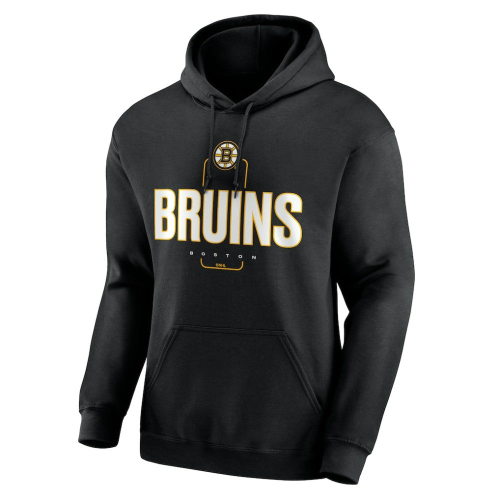 Boston Bruins Personalized Name & Number Midfielder Pullover Hoodie - Black - NHL